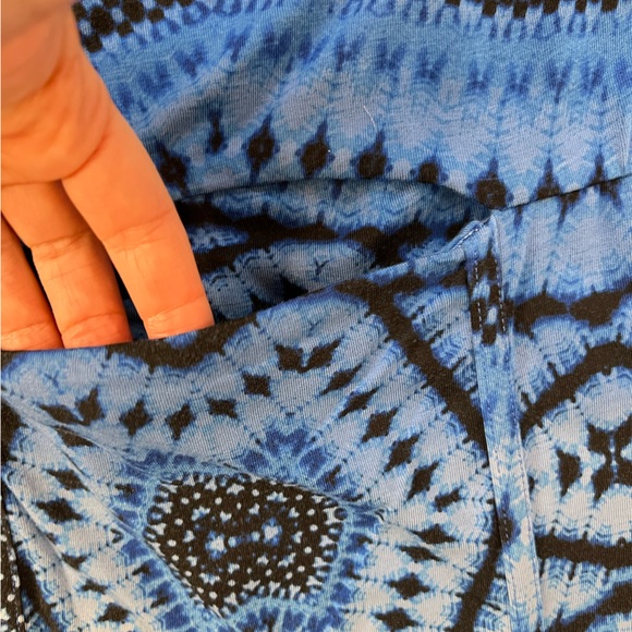 Tart ikat blue Jersey dress small - Picture 7 of 10